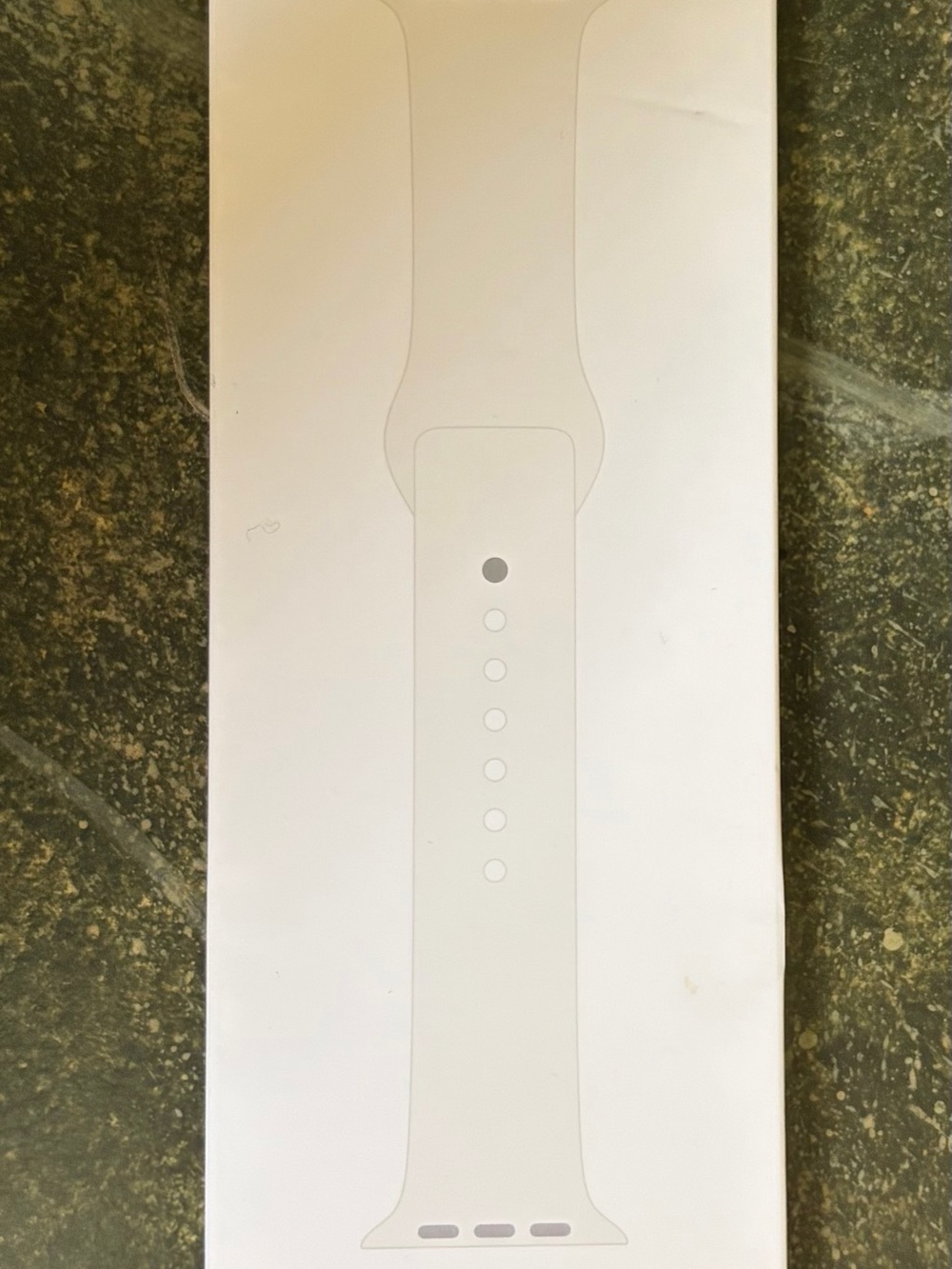 38 MM Apple sports band - soft white  new in box. Never opened